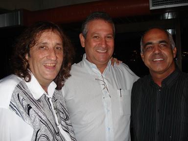 O compositor Arandas, Waldir Cotrim e o compositor Vicente Dias.Bruna Girotto