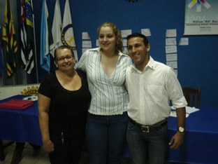Três novos sócios tomaram posse no Rotary: profa. Adélia, PM Juliano Magalhães e Lilian T. CarvalhoHumberto Cano