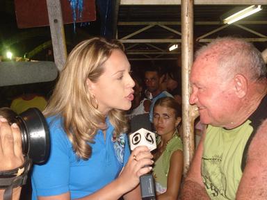 TV Morena, afiliada da Rede Globo, presente no CassiFolia 2007Bruna Girotto