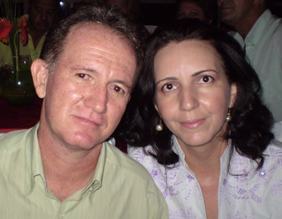 Nilton Caldas e esposaGenivaldo Nogueira