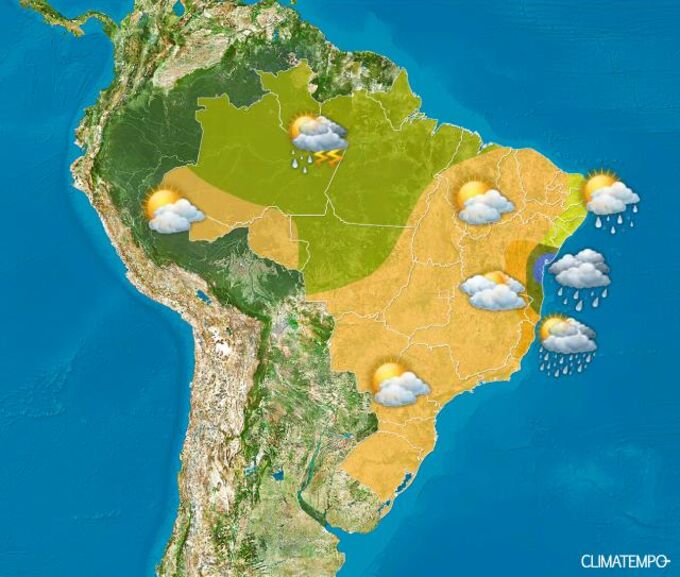 Frente fria traz chuva e pode provocar queda na temperatura nos próximos dias em Goiás