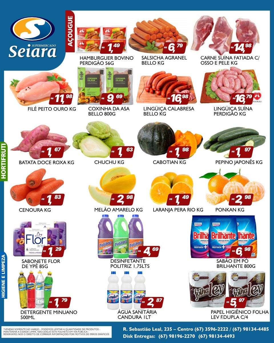 Supermercado Seiara Econ&ocirc;mico: confira o novo folheto de ofertas