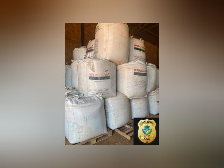 Polícia Civil prende em flagrante suspeitos de furtar 10 toneladas de soja em fazenda