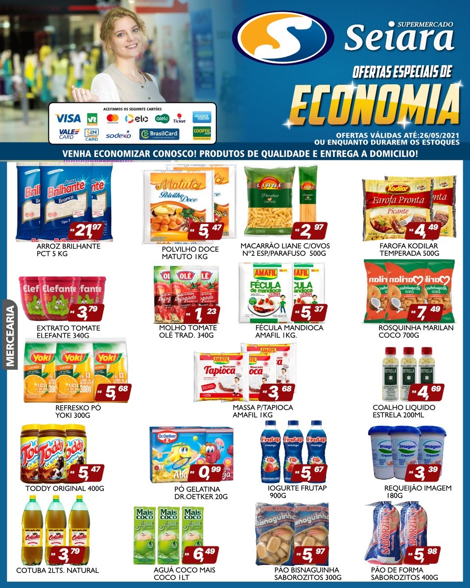 Seiara Supermercado Econ&ocirc;mico: confira o novo folheto de ofertas