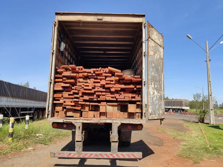 PMA autua motorista por transporte de madeira ilegal apreendida pela PRF
