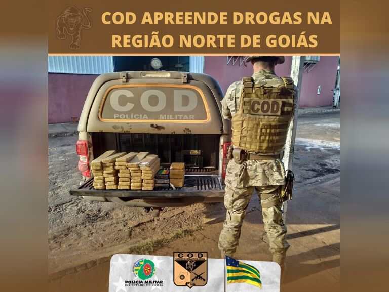 COD: ação integrada resulta na apreensão de drogas em Goiás 