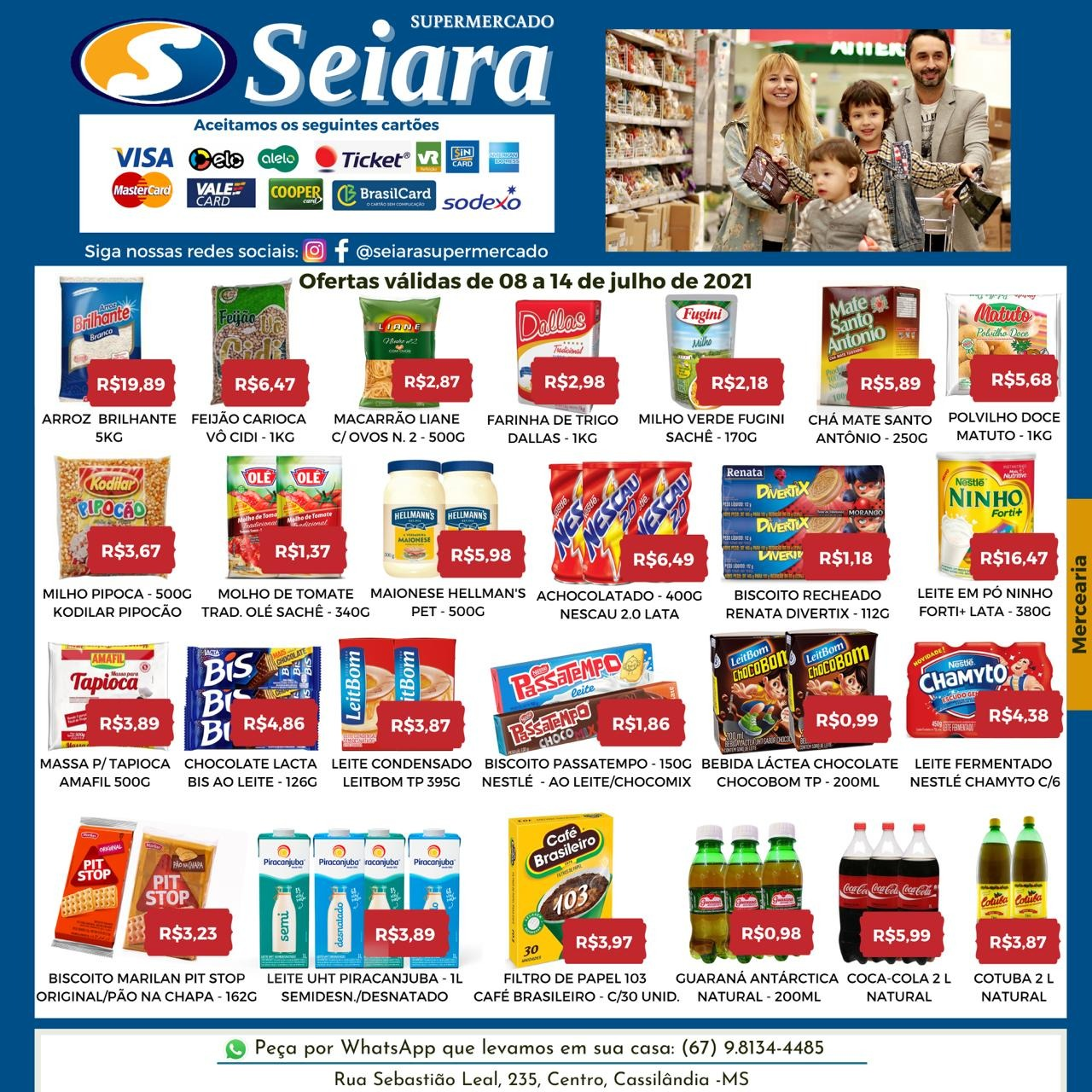 Seiara Supermercado Econ&ocirc;mico: confira as novas ofertas da semana