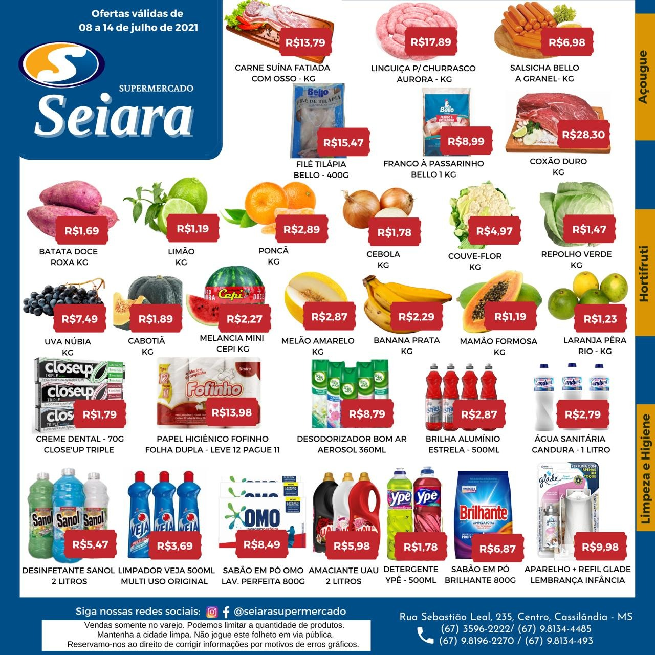 Seiara Supermercado Econ&ocirc;mico: confira as novas ofertas da semana