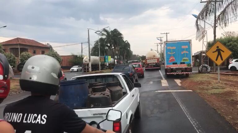 Acabou o bloqueio de veículos em Cassilândia