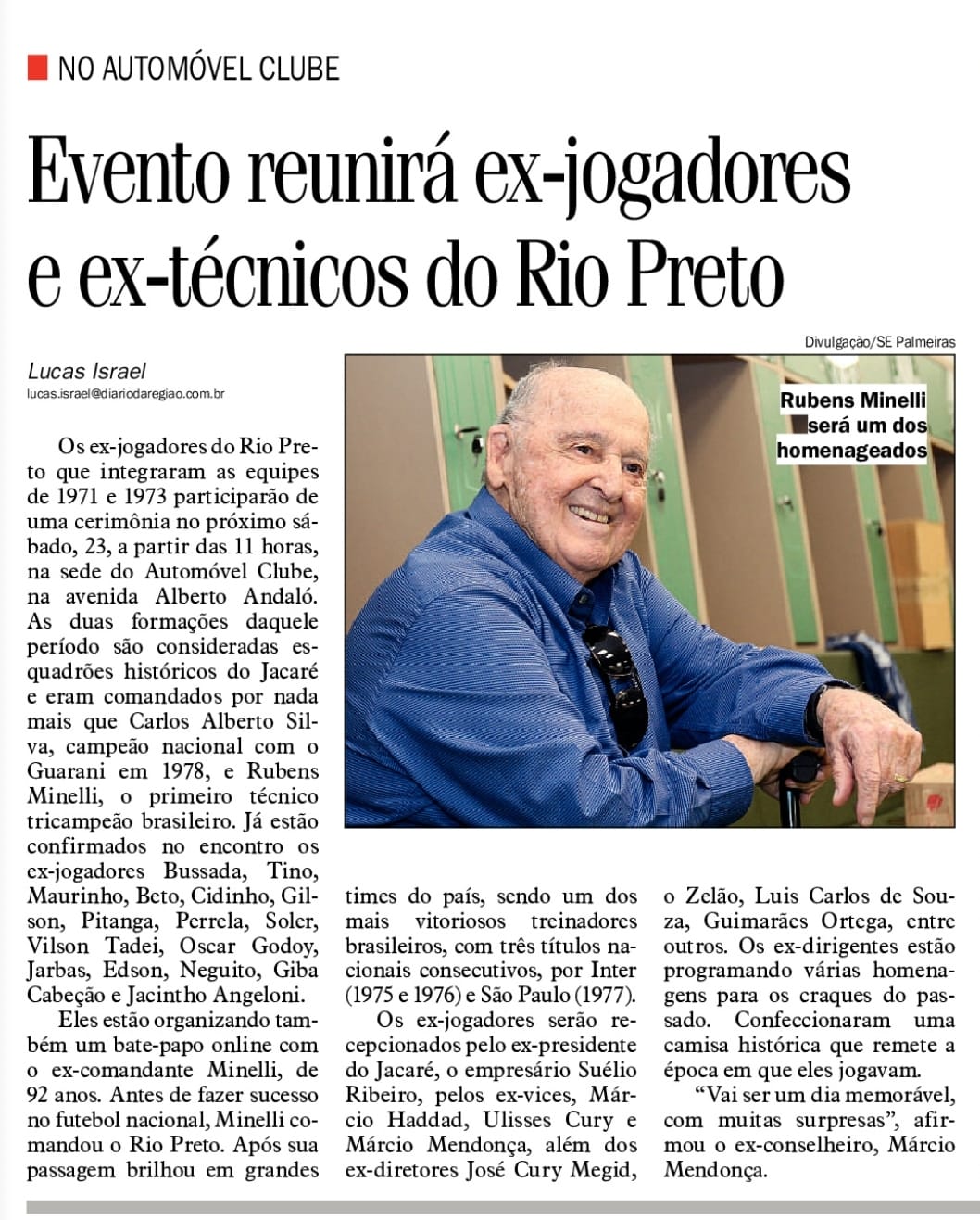 Fotogaleria: evento reunir&aacute; ex-jogadores e ex-t&eacute;cnicos do Rio Preto