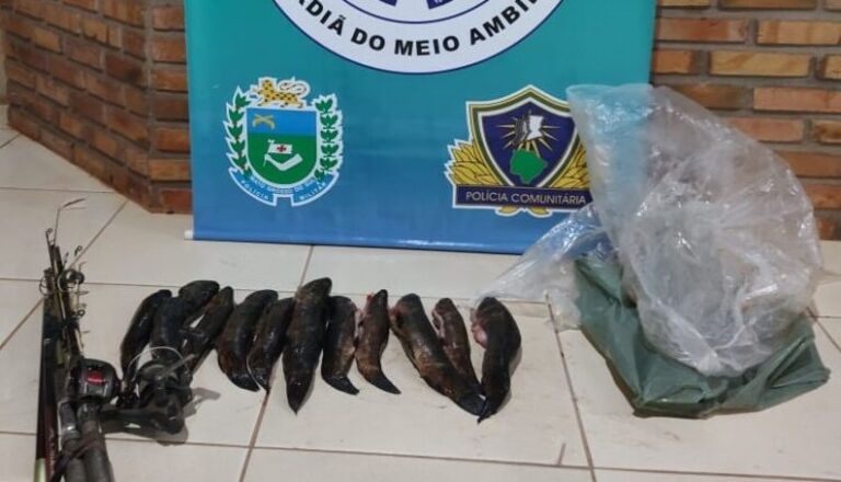 Cassilandense é preso e atuado por pesca e transporte de pescado ilegal  