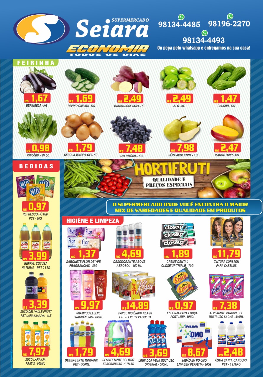 Cassil&acirc;ndia: Seiara Supermercado Econ&ocirc;mico e o novo folheto de ofertas da semana