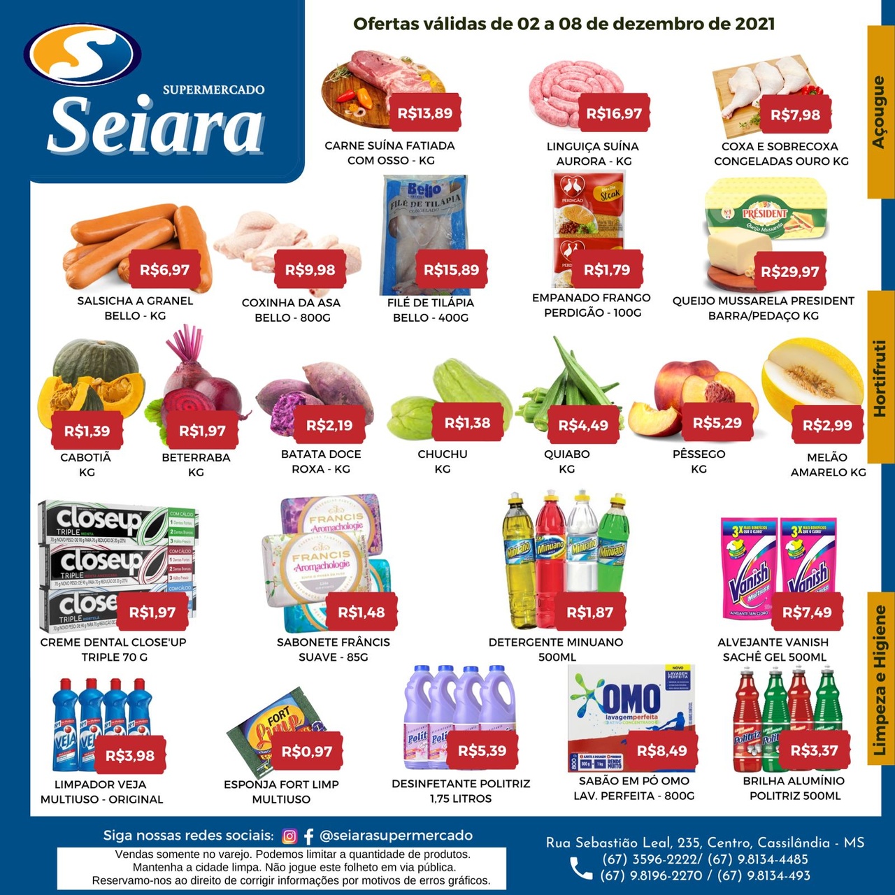 Seiara Supermercado Econ&ocirc;mico: confira o novo folheto de ofertas da semana
