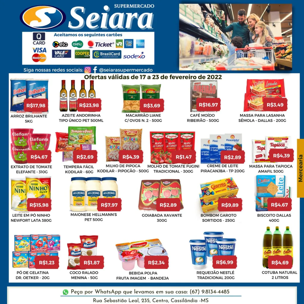 Seiara Supermercado Econ&ocirc;mico: chegaram as novas ofertas da semana