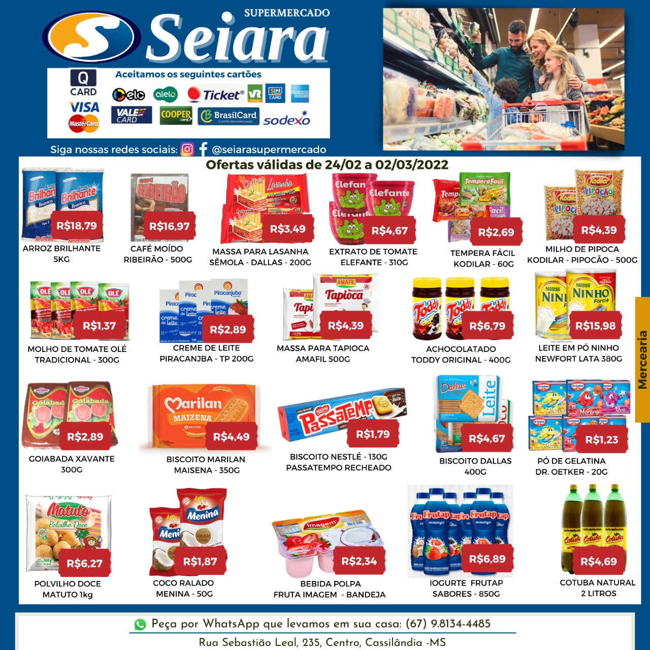 Seiara Supermercado Econ&ocirc;mico: veja o novo folheto de ofertas da semana