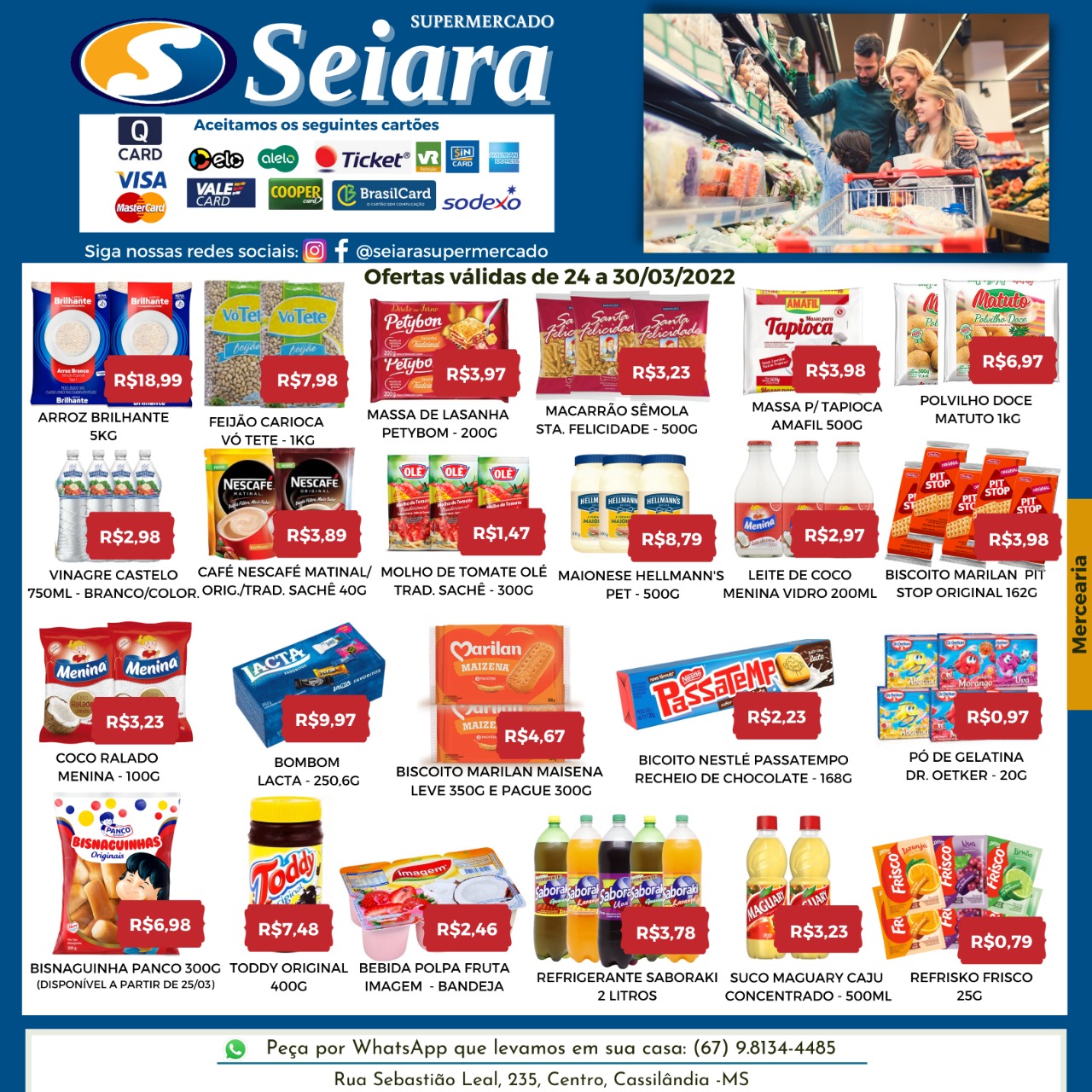 Seiara Supermercado Econ&ocirc;mico: novas ofertas da semana; confira o folheto