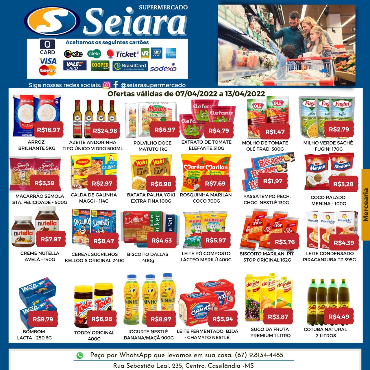 Seiara Supermercado Econ&ocirc;mico: confira o novo folheto de ofertas e a promo&ccedil;&atilde;o de P&aacute;scoa 