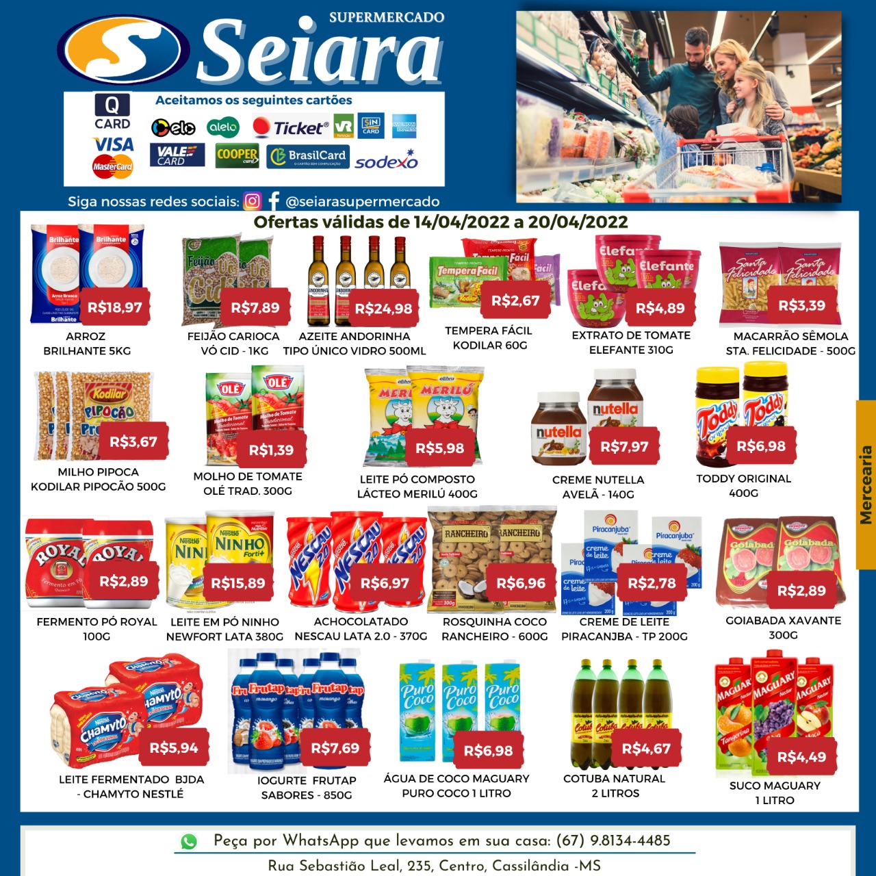 Seiara Supermercado Econ&ocirc;mico: confira o novo folheto de ofertas e aproveite
