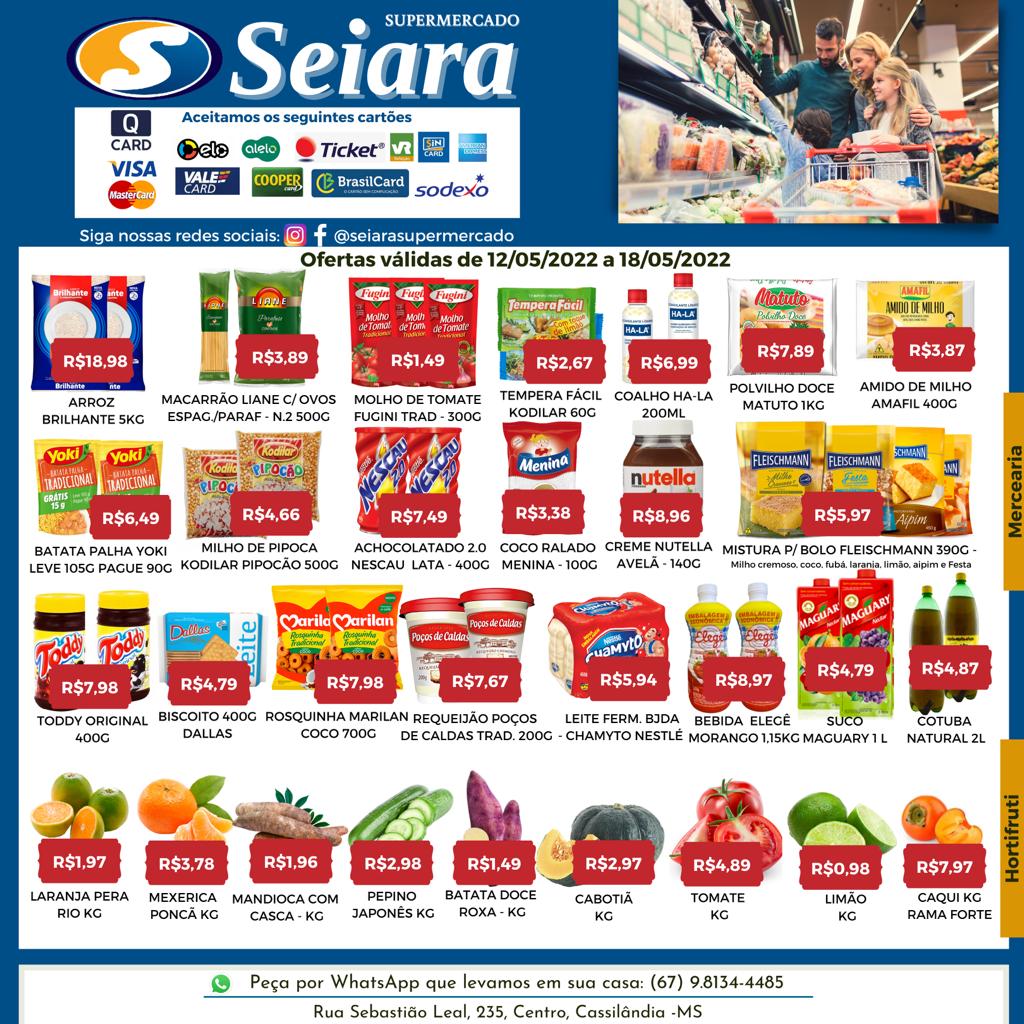M&ecirc;s de anivers&aacute;rio Seiara Supermercado Econ&ocirc;mico: confira as ofertas da semana