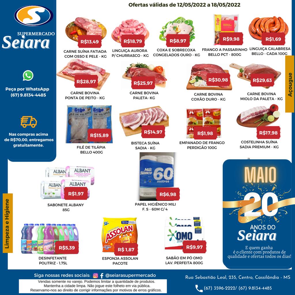 M&ecirc;s de anivers&aacute;rio Seiara Supermercado Econ&ocirc;mico: confira as ofertas da semana