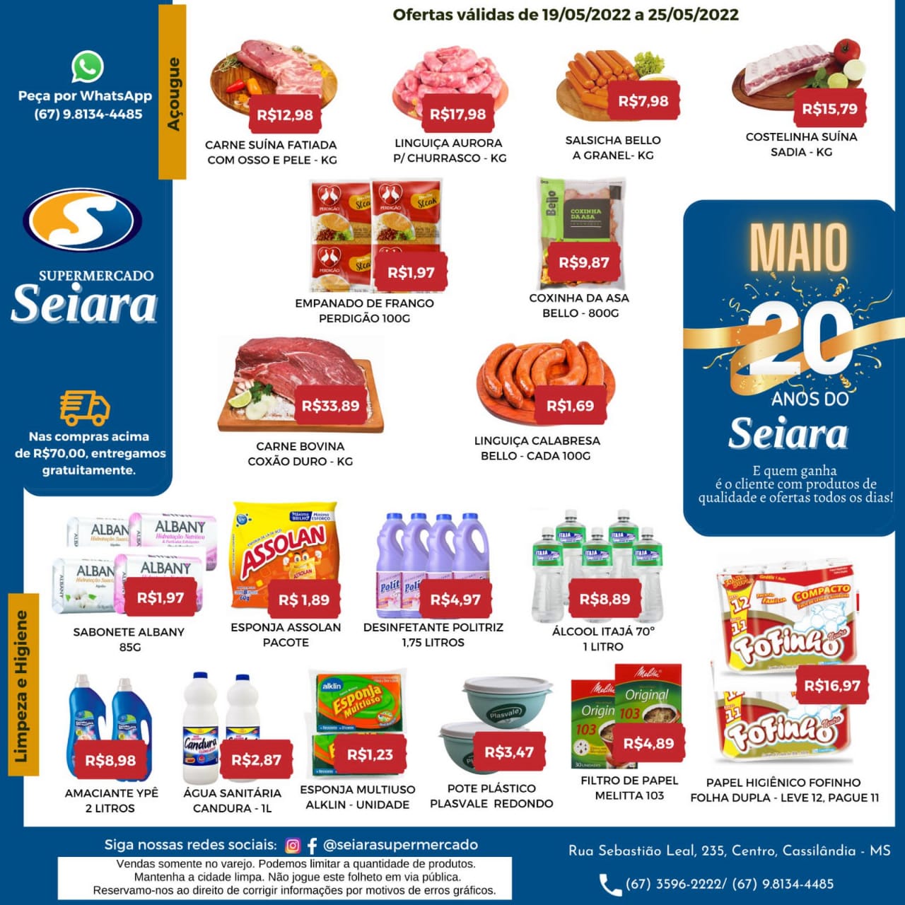 M&ecirc;s de anivers&aacute;rio Seiara Supermercado Econ&ocirc;mico: veja as novas ofertas da semana