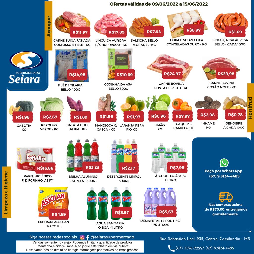 Seiara Supermercado Econ&ocirc;mico: novo tabl&oacute;ide de ofertas da semana