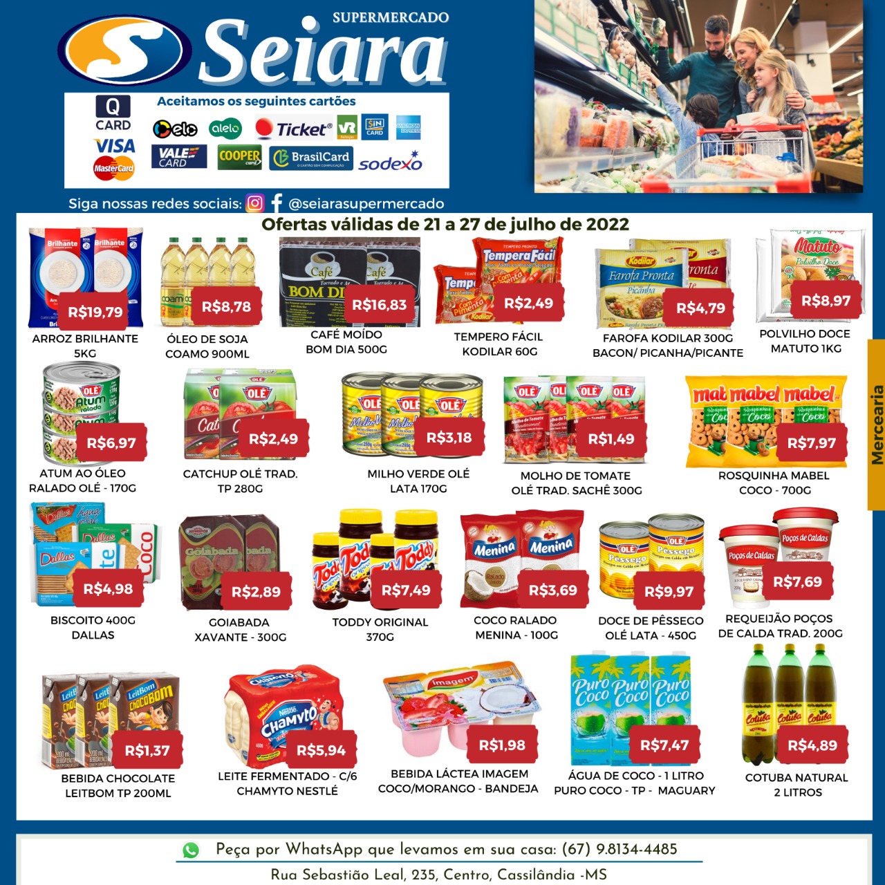 Seiara Supermercado Econômico: novo folheto de ofertas da semana; confira -  Geral - Cassilândia Notícias