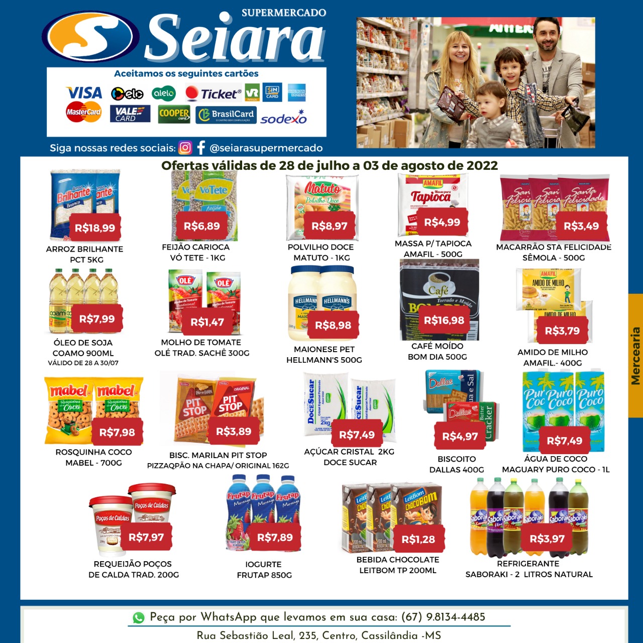 Seiara Supermercado Econ&ocirc;mico: confira o novo folheto de ofertas da semana
