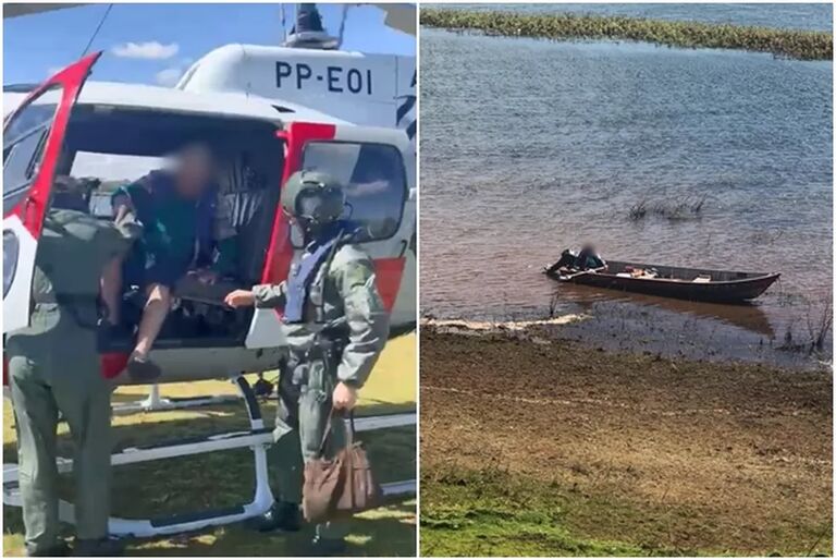 Após desaparecer durante pescaria na terça, idoso é encontrado vivo com ajuda de helicóptero 