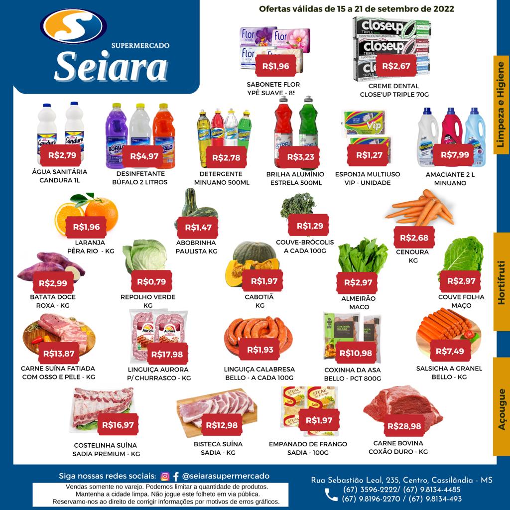 Seiara Supermercado Econ&ocirc;mico: confira as novas ofertas da semana
