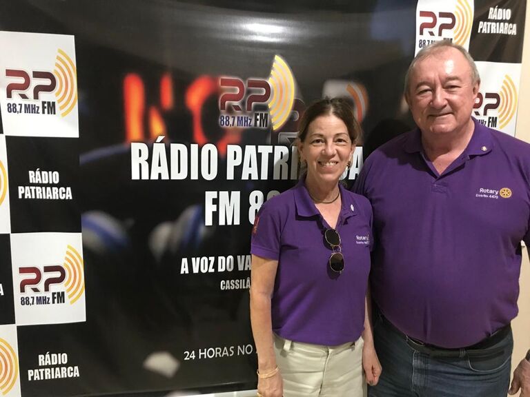 A primeira governadora do Rotary - Distrito 4470-  Mirian Philbois foi entrevistada na Rádio Patrarca; veja e ouça
