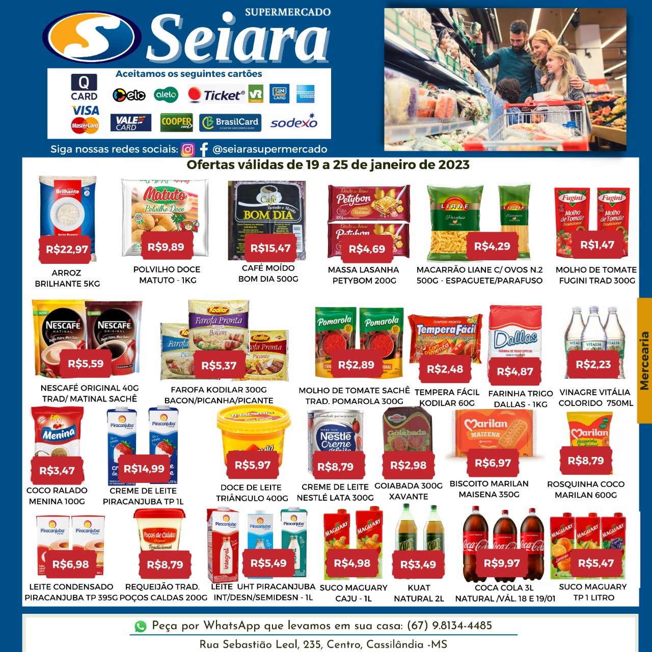Seiara Supermercado Econômico: confira o folheto com as novas ofertas da  semana - Cassilândia - Cassilândia Notícias