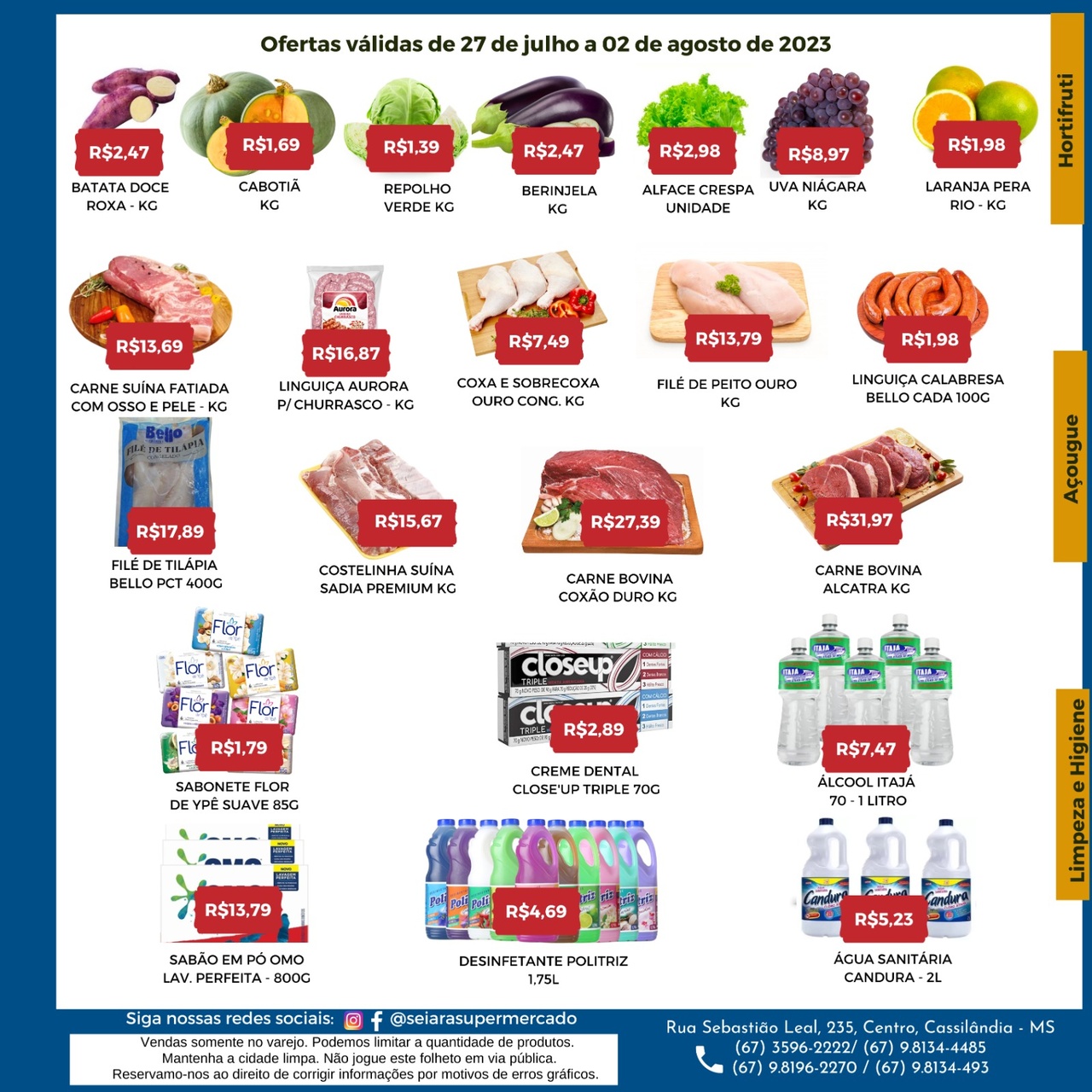 Seiara Supermercado Econ&ocirc;mico: confira as ofertas da semana (27/06 &agrave; 02/08)