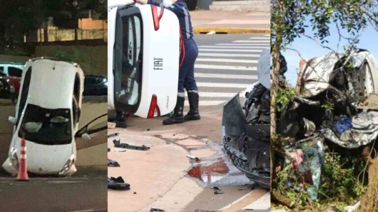 Fim de semana trágico: Mato Grosso do Sul registrou oito acidentes com quatro mortes