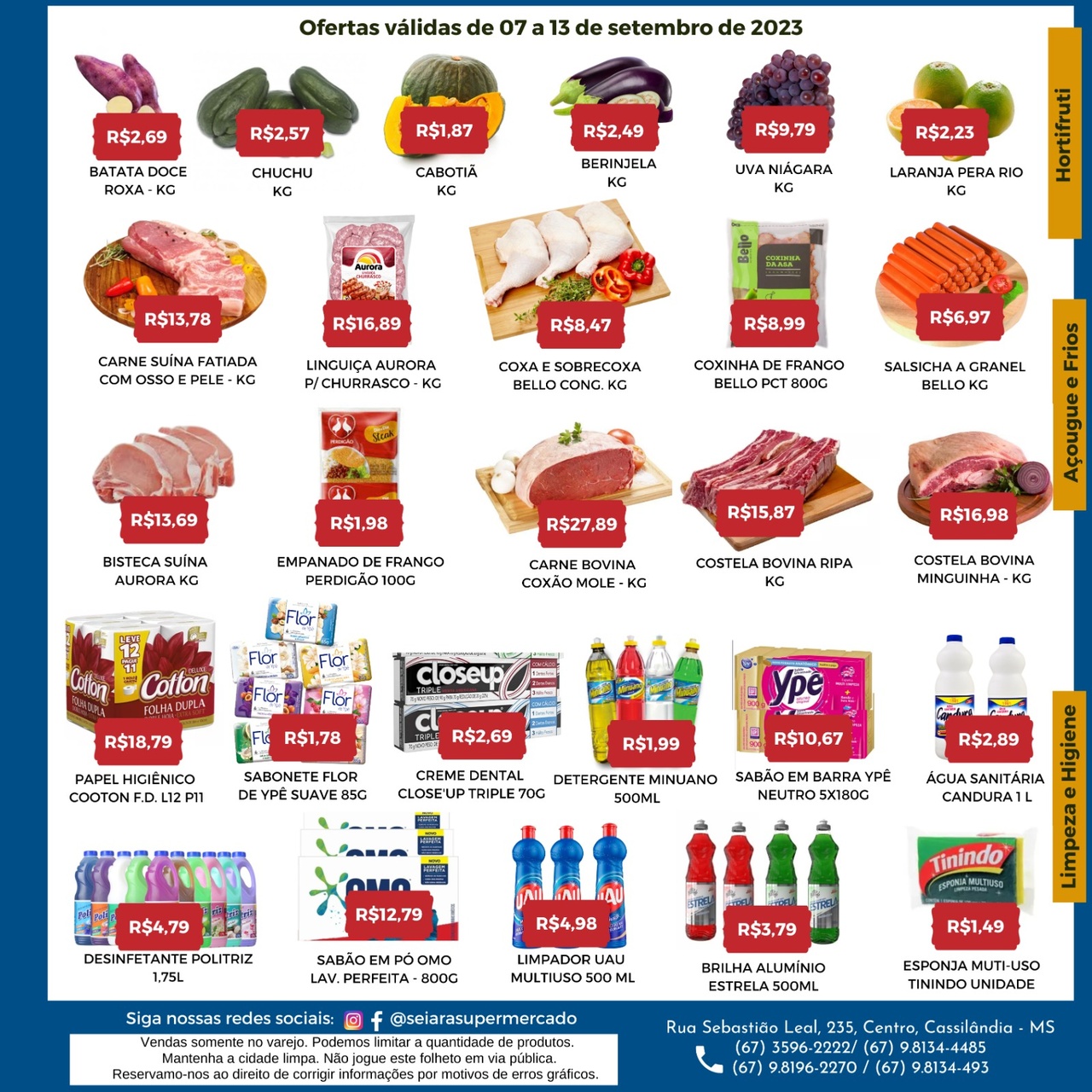 Seiara Supermercado Econ&ocirc;mico: confira as ofertas da semana (07/09 &agrave; 13/09)