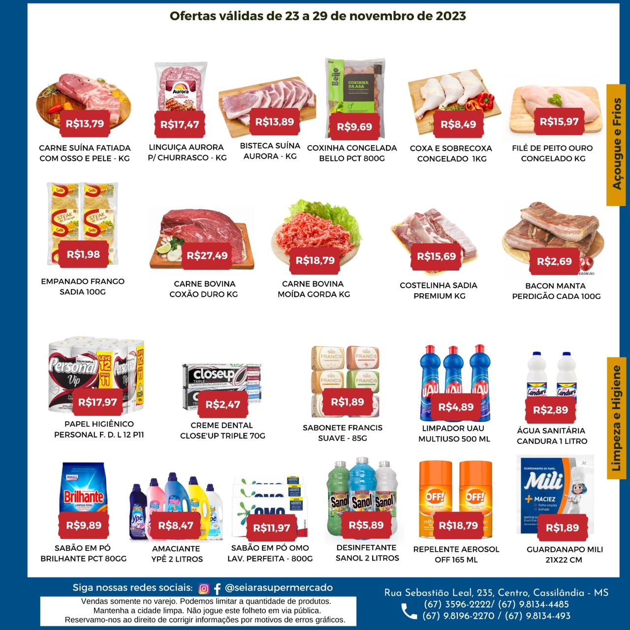 Seiara Supermercado Econ&ocirc;mico: confira as ofertas da semana (23/11 &agrave; 29/11)