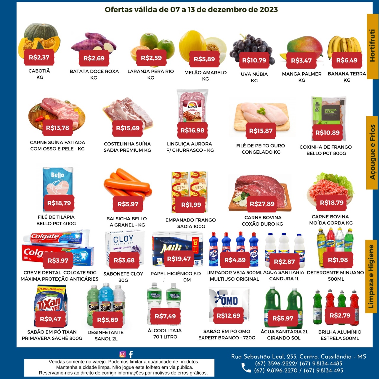 Seiara Supermercado Econ&ocirc;mico: confira as ofertas da semana (07/11 &agrave; 13/12)