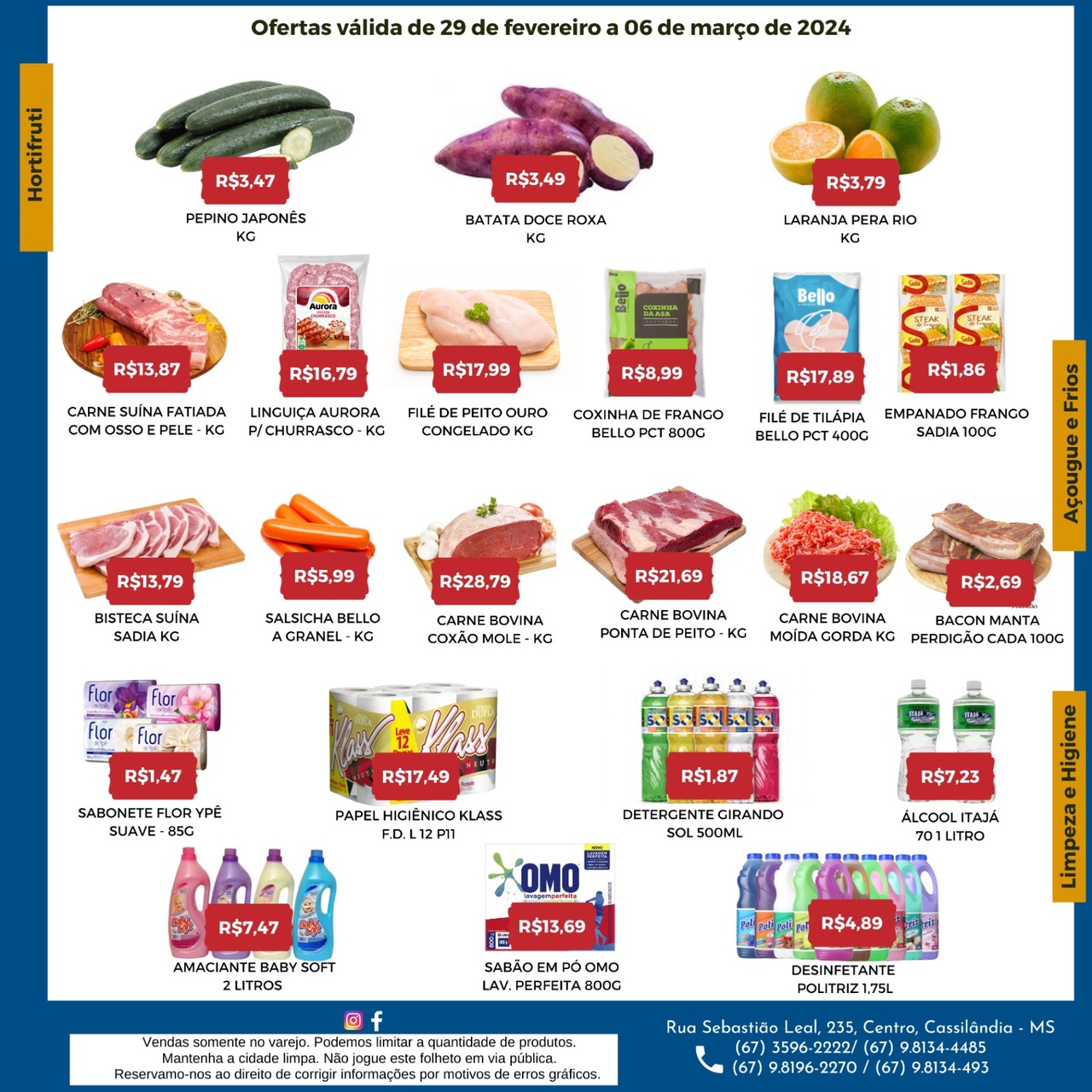 Seiara Supermercado Econ&ocirc;mico: confira as ofertas da semana (29/02 &agrave; 06/03)