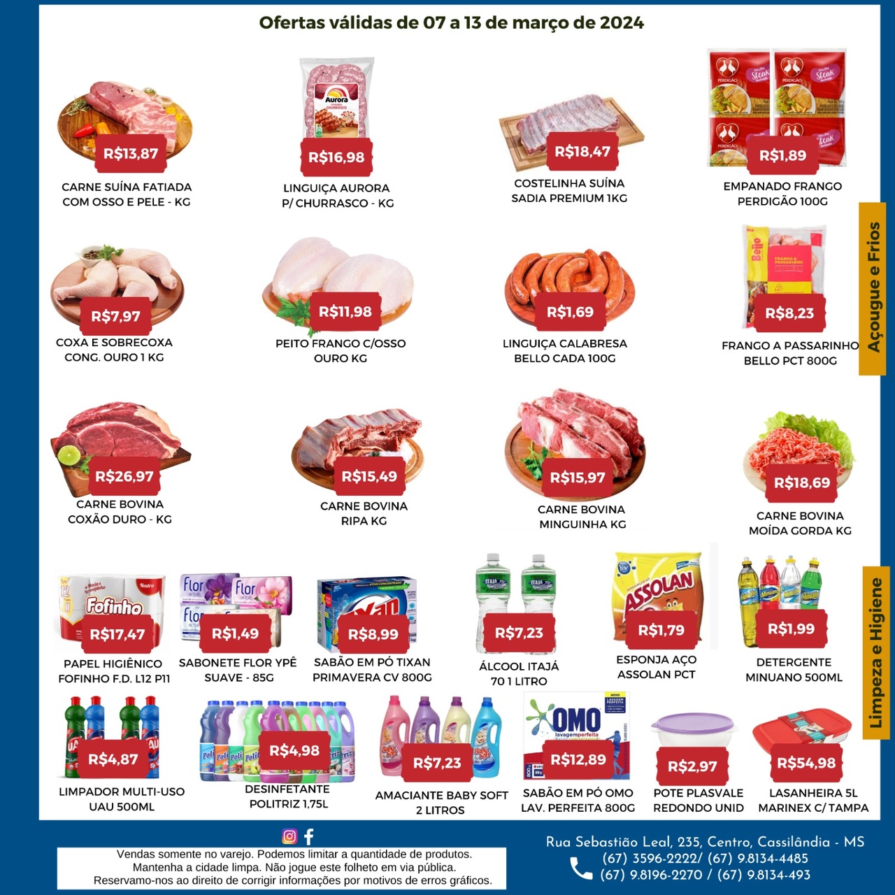 Seiara Supermercado Econ&ocirc;mico: confira as ofertas da semana (07/03 &agrave; 13/03)
