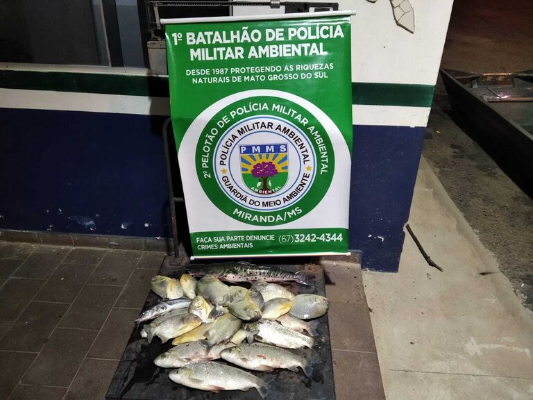 Pescadores são presos e multados em R$ 6 mil por vários crimes ambientais