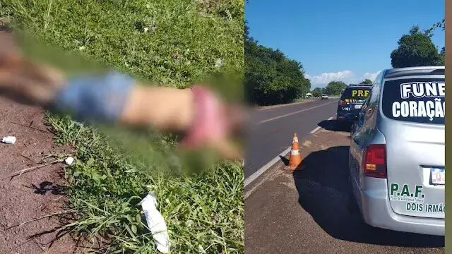 Casal é atropelado por carro após cair de motocicleta em rodovia