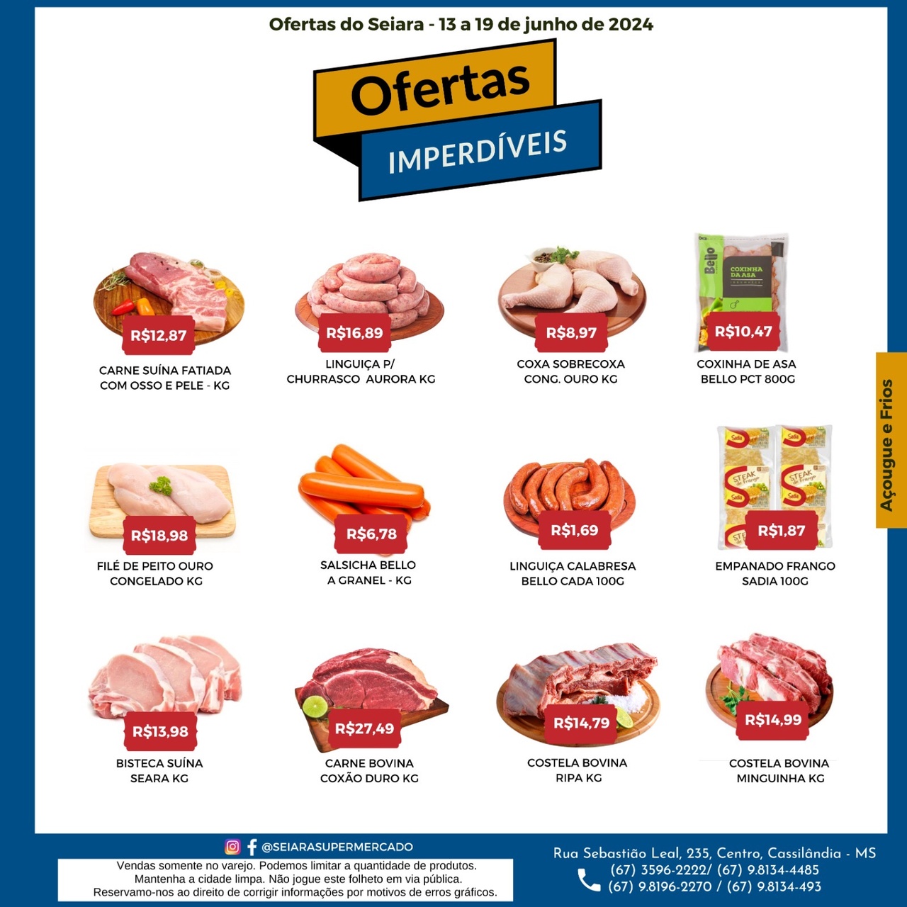 Seiara Supermercado Econ&ocirc;mico: confira as ofertas da semana (13/06 &agrave; 19/06)