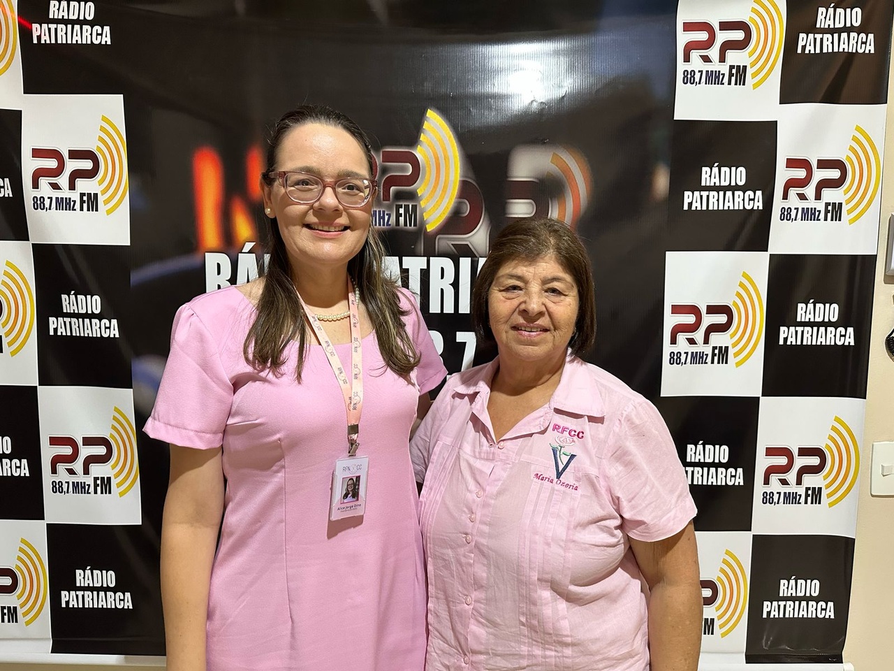Pela primeira vez presidente nacional da Rede Feminina de Combate ao Câncer visita Cassilândia e foi na Rádio Patriarca