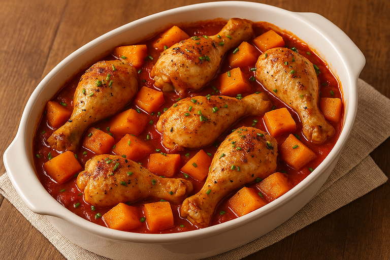 Receita do Dia: coxas assadas com abóbora