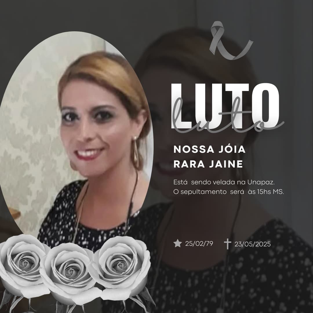 Definido o horário do sepultamento do corpo de Jaine Patricy Costa