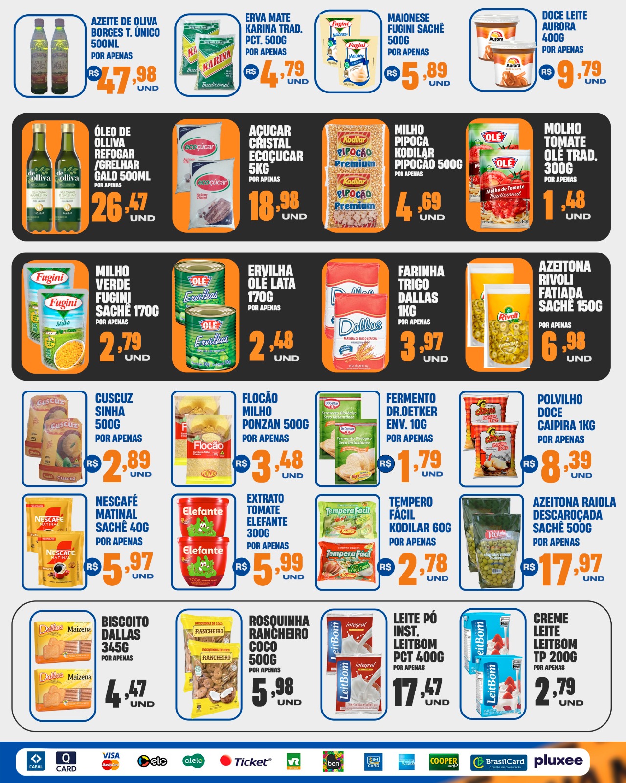 Seiara Supermercado Econ&ocirc;mico: ofertas do "Fecha M&ecirc;s" (30 de junho &agrave; 01 de julho)