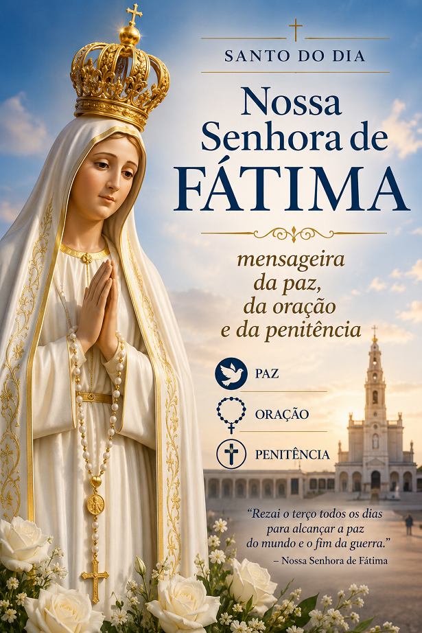 Santo do Dia - Nossa Senhora de Fátima: mensageira da paz, da oração e da penitência