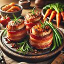 Receita do Dia: medalh&atilde;o de porco com bacon
