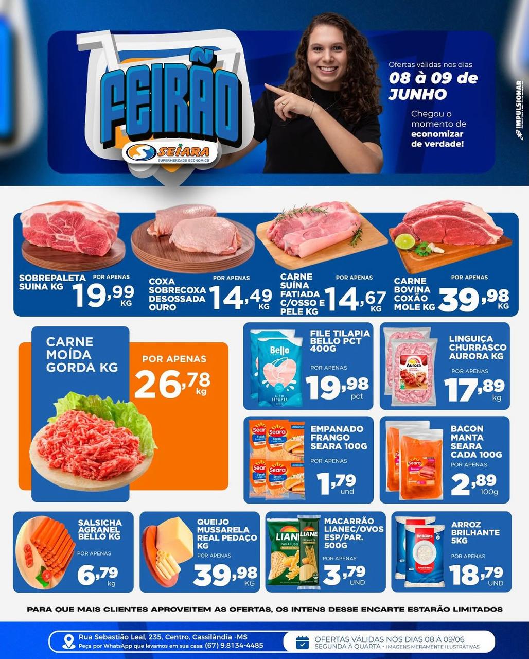 Seiara Supermercado Econômico: confira as ofertas do "Feirão Seiara" (08 à 09 de junho)