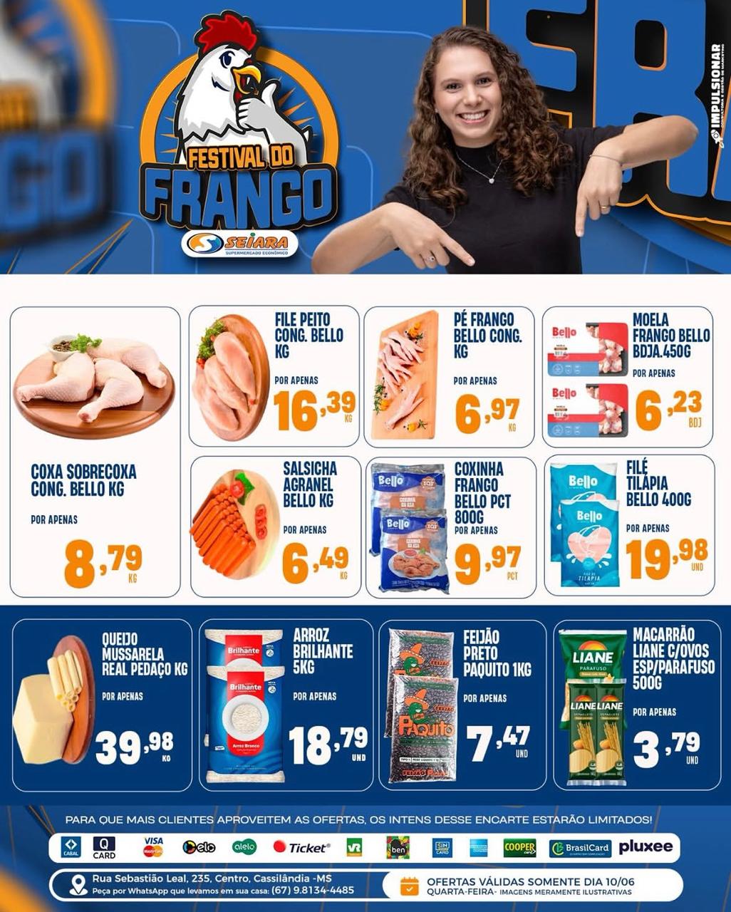 Seiara Supermercado Econômico: nesta quarta-feira tem Festival do Frango